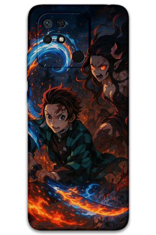 Xiaomi Redmi 10C Uyumlu Anime Desenli Telefon Kılıfı + Ekran Koruyucu - 5745