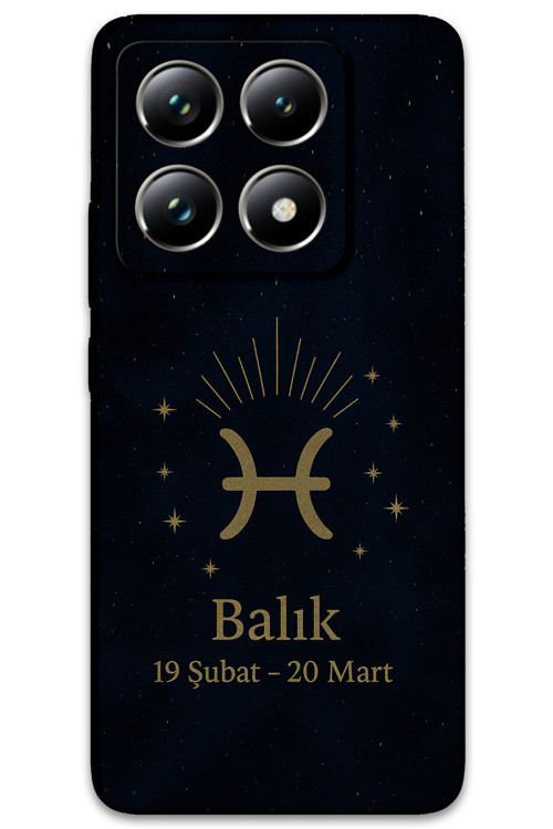 Xiaomi Mi 14 Uyumlu Balık Burcu Desenli Telefon Kılıfı + Ekran Koruyucu - 5779
