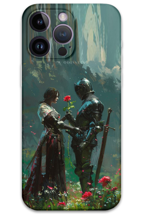 İphone 14 Pro Uyumlu Retro Desenli Telefon Kılıfı + Ekran Koruyucu - 5839