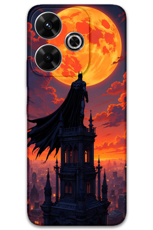 Xiaomi Redmi 13 Uyumlu Batman Desenli Telefon Kılıfı + Ekran Koruyucu - 5829