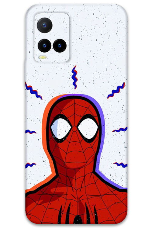 Vivo Y32 Uyumlu Spiderman Desenli Telefon Kılıfı + Ekran Koruyucu - 5830