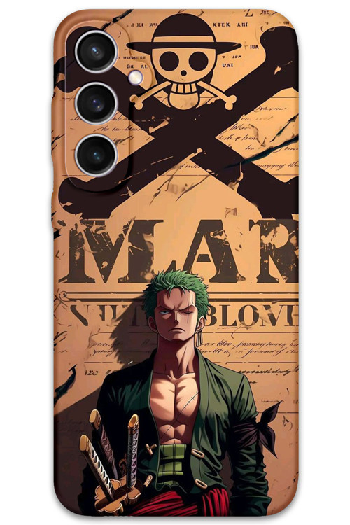 Galaxy S24 Fe Uyumlu Anime Desenli Telefon Kılıfı + Ekran Koruyucu - 5755