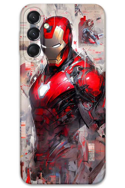 Galaxy A25 Uyumlu İronman Desenli Telefon Kılıfı + Ekran Koruyucu - 5828