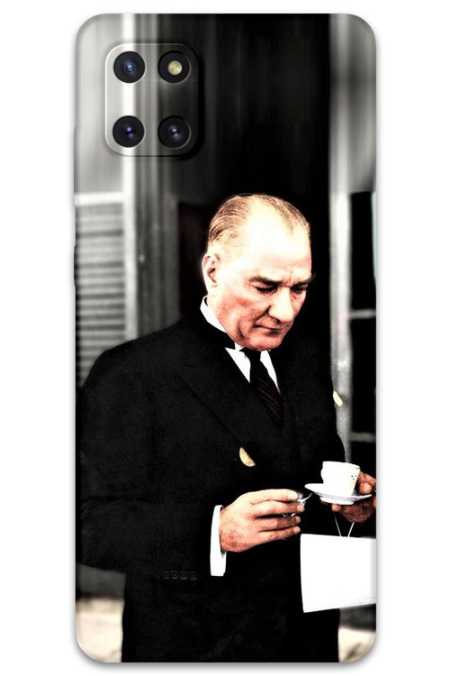 Galaxy A81 Uyumlu Atatürk Desenli Telefon Kılıfı + Ekran Koruyucu - 5850