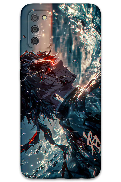 Galaxy A03S Uyumlu Anime Desenli Telefon Kılıfı + Ekran Koruyucu - 5749