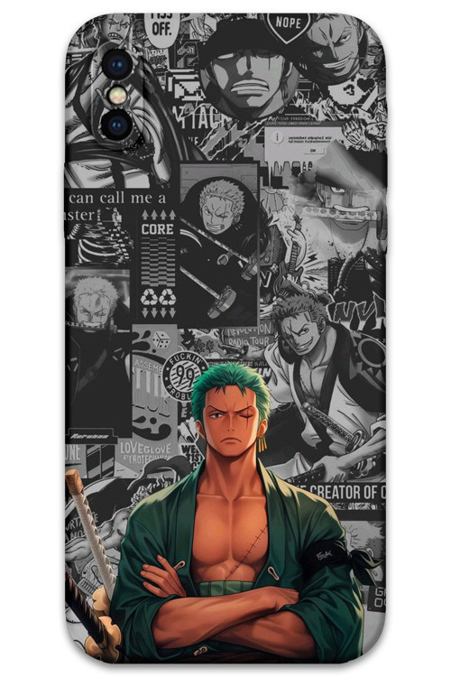 İphone Xs Max Uyumlu Anime Desenli Telefon Kılıfı + Ekran Koruyucu - 5756
