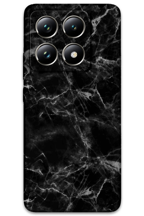 Xiaomi Mi 14T Pro Uyumlu Mermer Desenli Telefon Kılıfı + Ekran Koruyucu - 5815