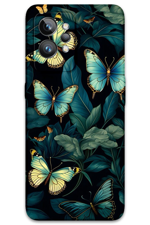 Realme Gt 2 Pro Uyumlu Kelebek Desenli Telefon Kılıfı + Ekran Koruyucu - 5791