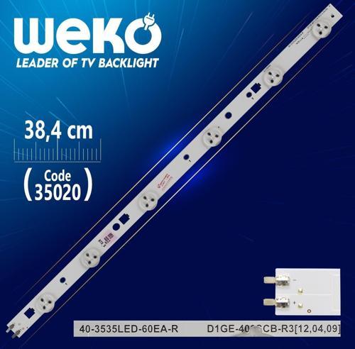 39-3535LED-60EA-R - D1GE-390SCB-R1 - 38.4 CM 6 LEDLİ (WK-805)