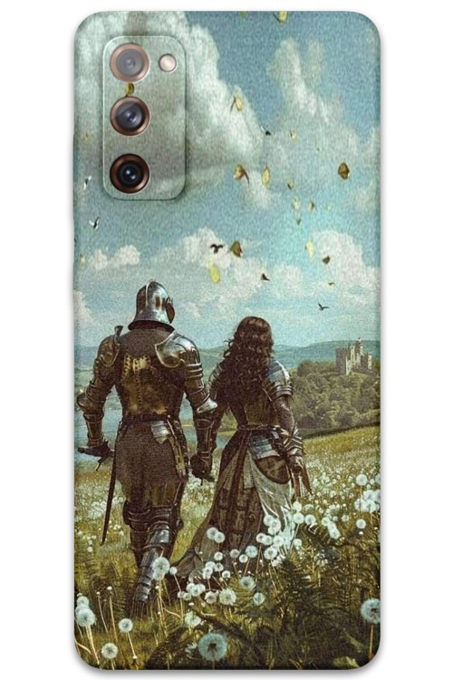 Galaxy S20 Fe Uyumlu Retro Desenli Telefon Kılıfı + Ekran Koruyucu - 5843