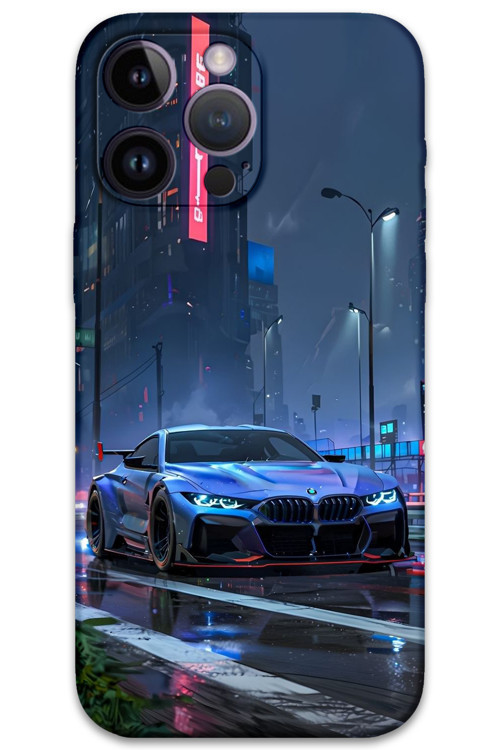 İphone 14 Pro Uyumlu Araba Desenli Telefon Kılıfı + Ekran Koruyucu - 5767