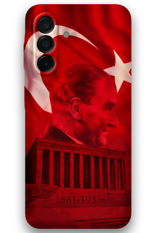 Galaxy A26 Uyumlu Atatürk Desenli Telefon Kılıfı + Ekran Koruyucu - 5848