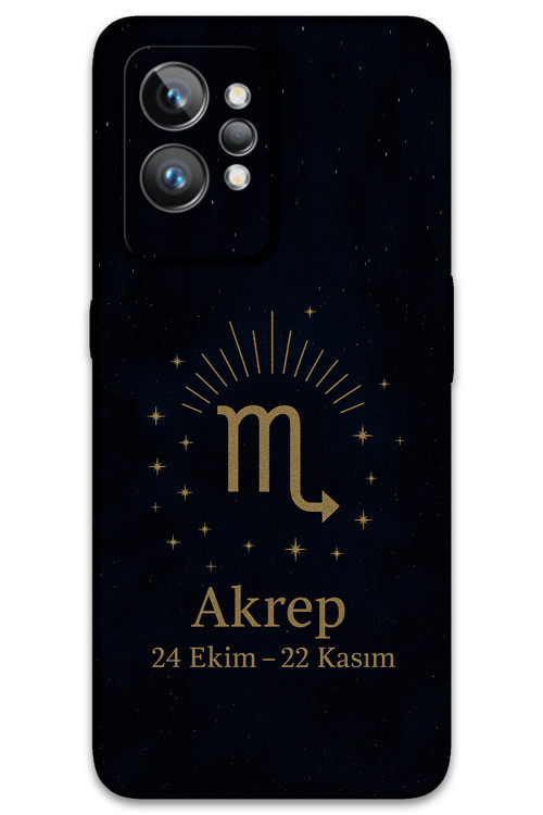 Realme Gt 2 Uyumlu Akrep Burcu Desenli Telefon Kılıfı + Ekran Koruyucu - 5775