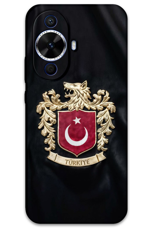 Huawei Nova 12S Uyumlu Türk Desenli Telefon Kılıfı + Ekran Koruyucu - 5855