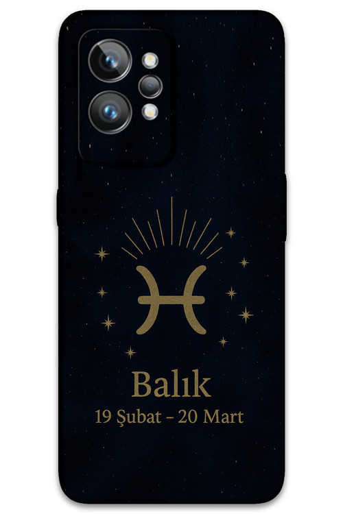 Realme Gt 2 Uyumlu Balık Burcu Desenli Telefon Kılıfı + Ekran Koruyucu - 5779