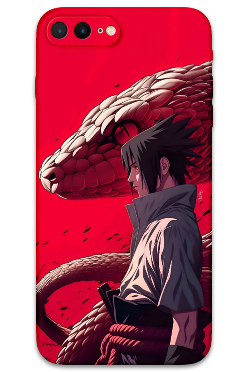 İphone 8 Plus Uyumlu Anime Desenli Telefon Kılıfı + Ekran Koruyucu - 5746