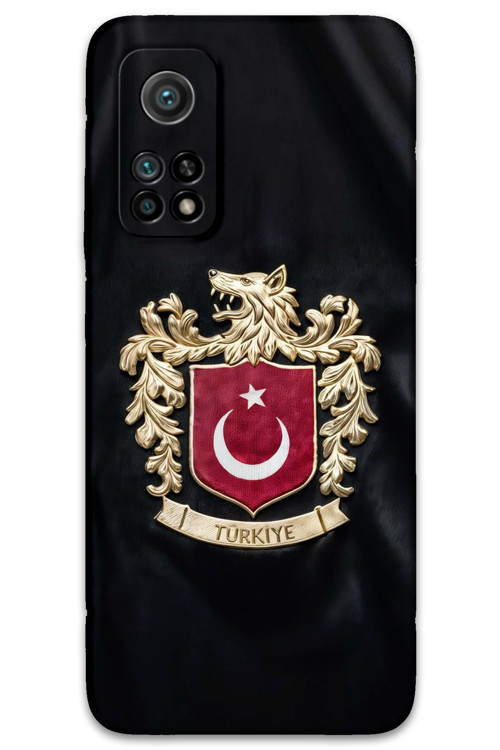 Xiaomi Mi 10T Pro Uyumlu Türk Desenli Telefon Kılıfı + Ekran Koruyucu - 5855