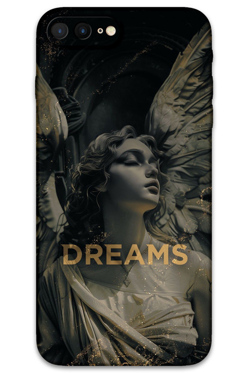İphone 8 Plus Uyumlu Retro Desenli Telefon Kılıfı + Ekran Koruyucu - 5832