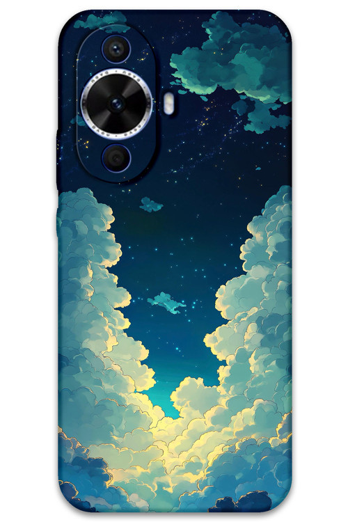 Huawei Nova 12S Uyumlu Uzay Desenli Telefon Kılıfı + Ekran Koruyucu - 5868