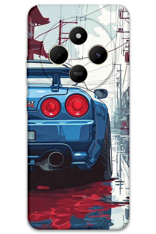 Xiaomi Redmi 14C Uyumlu Araba Desenli Telefon Kılıfı + Ekran Koruyucu - 5761