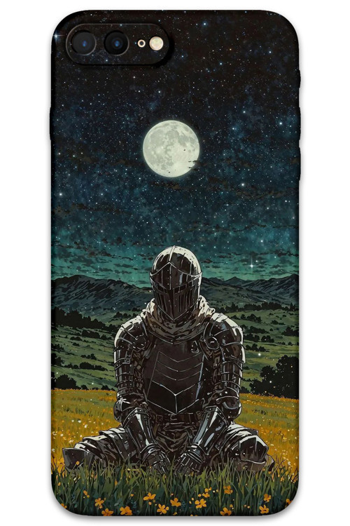 İphone 8 Plus Uyumlu Retro Desenli Telefon Kılıfı + Ekran Koruyucu - 5844