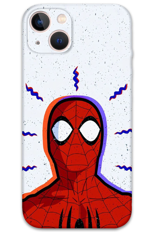 İphone 15 Uyumlu Spiderman Desenli Telefon Kılıfı + Ekran Koruyucu - 5830
