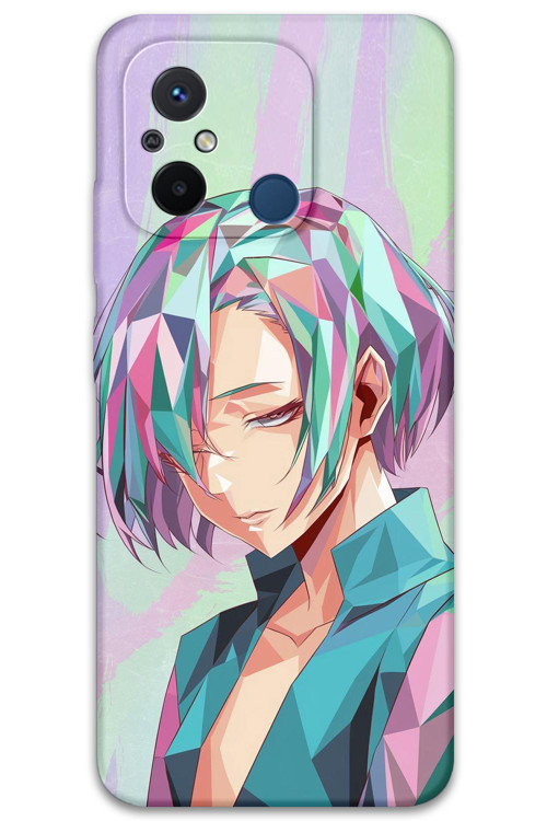 Xiaomi Redmi 12C Uyumlu Anime Desenli Telefon Kılıfı + Ekran Koruyucu - 5743
