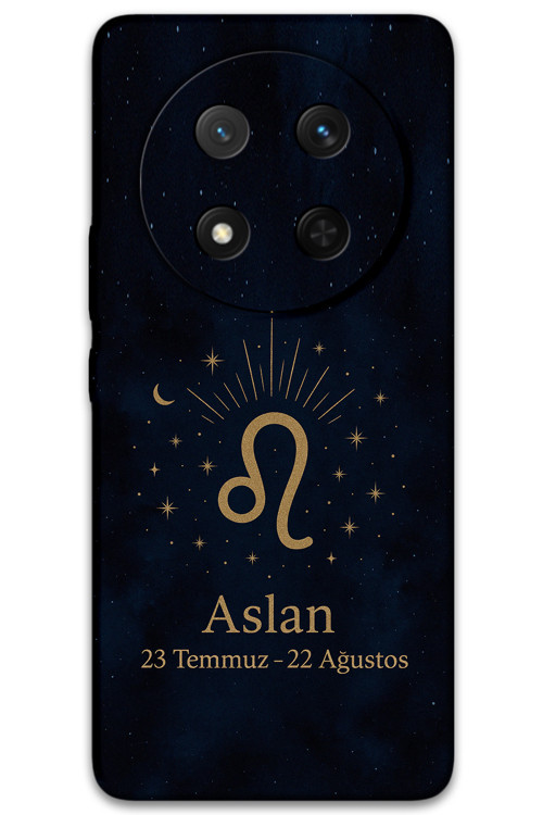Magic 7 Lite Uyumlu Aslan Burcu Desenli Telefon Kılıfı + Ekran Koruyucu - 5772