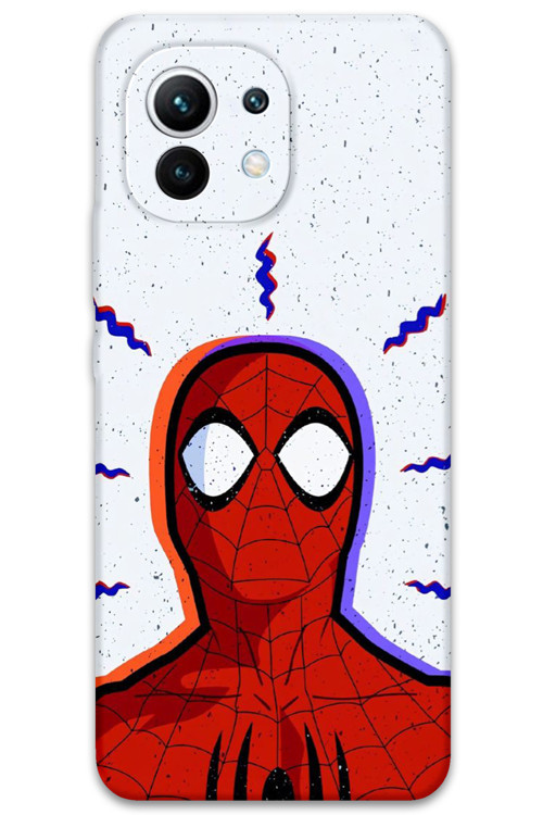 Xiaomi Mi 11 Uyumlu Spiderman Desenli Telefon Kılıfı + Ekran Koruyucu - 5830