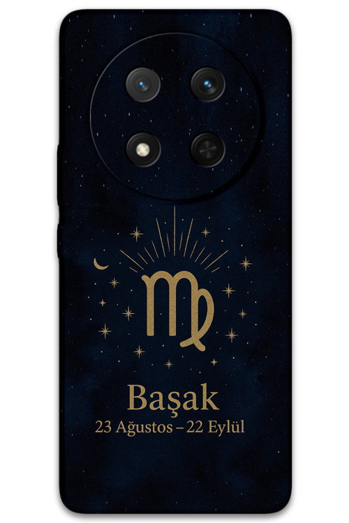Honor Magic 7 Lite Uyumlu Başak Burcu Desenli Telefon Kılıfı + Ekran Koruyucu - 5773