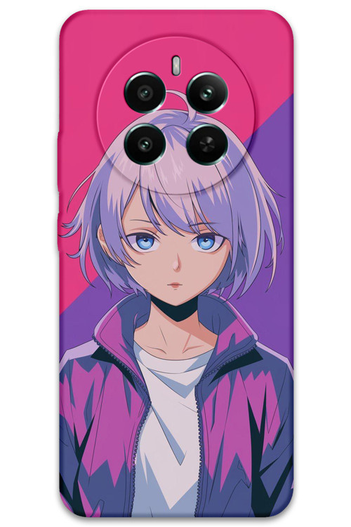 Realme 12 4G Uyumlu Anime Desenli Telefon Kılıfı + Ekran Koruyucu - 5742