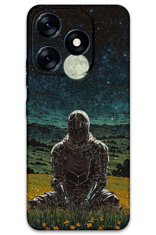 Tecno Spark 20 Uyumlu Retro Desenli Telefon Kılıfı + Ekran Koruyucu - 5844