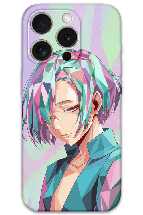 İphone 15 Pro Uyumlu Anime Desenli Telefon Kılıfı + Ekran Koruyucu - 5743
