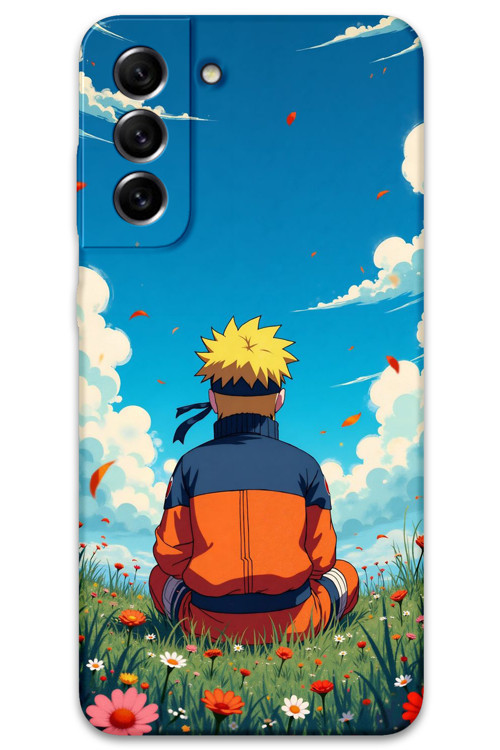 Galaxy S21 Fe Uyumlu Anime Desenli Telefon Kılıfı + Ekran Koruyucu - 5747