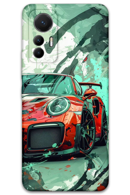 Xiaomi Mi 12 Lite Uyumlu Araba Desenli Telefon Kılıfı + Ekran Koruyucu - 5765