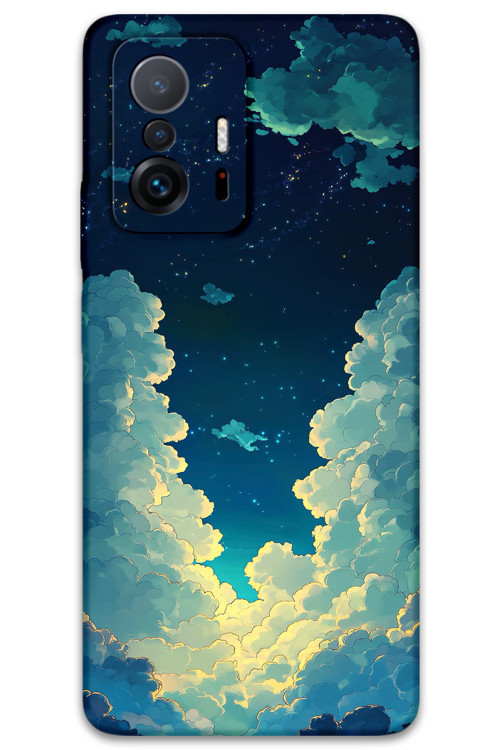 Xiaomi Mi 11T Pro Uyumlu Uzay Desenli Telefon Kılıfı + Ekran Koruyucu - 5868