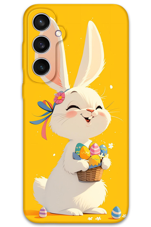 Galaxy S23 Uyumlu Tavşan Desenli Telefon Kılıfı + Ekran Koruyucu - 5807