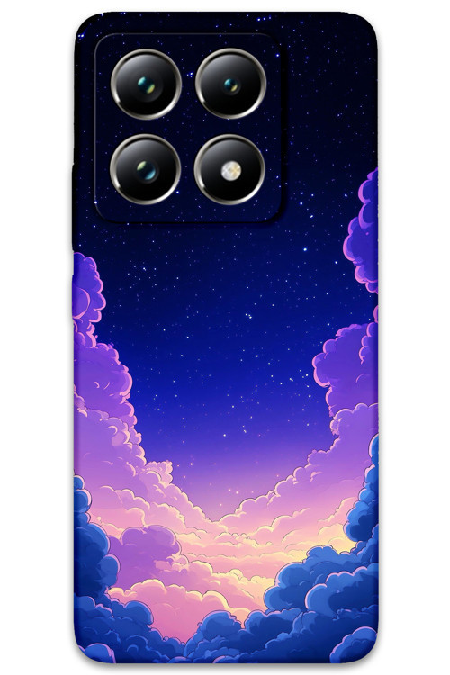 Xiaomi Mi 14T Pro Uyumlu Uzay Desenli Telefon Kılıfı + Ekran Koruyucu - 5867