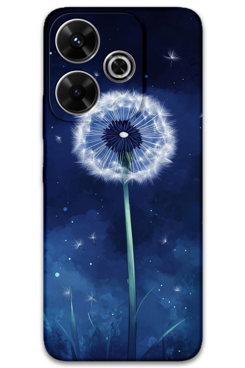 Xiaomi Redmi 13 Uyumlu Çiçek Desenli Telefon Kılıfı + Ekran Koruyucu - 5787