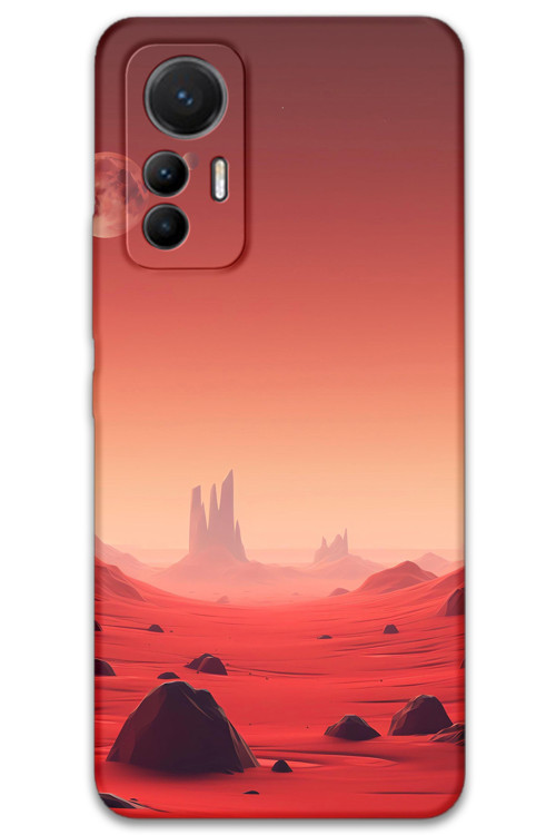 Xiaomi Mi 12 Lite Uyumlu Uzay Desenli Telefon Kılıfı + Ekran Koruyucu - 5859