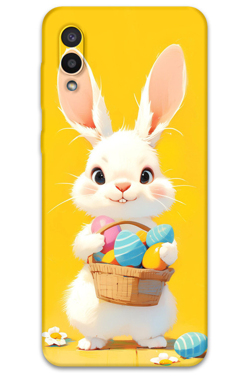 Galaxy A02 Uyumlu Tavşan Desenli Telefon Kılıfı + Ekran Koruyucu - 5806