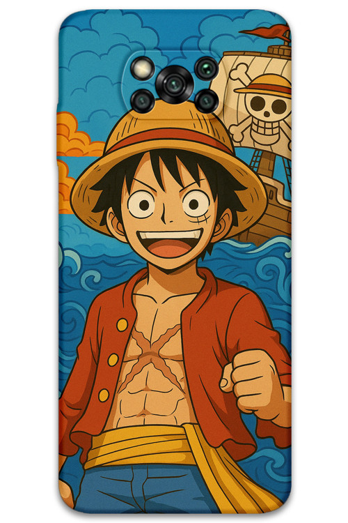 Poco X3 Pro Uyumlu Anime Desenli Telefon Kılıfı + Ekran Koruyucu - 5753