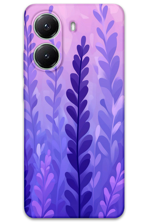 Poco X7 Pro Uyumlu Çiçek Desenli Telefon Kılıfı + Ekran Koruyucu - 5798