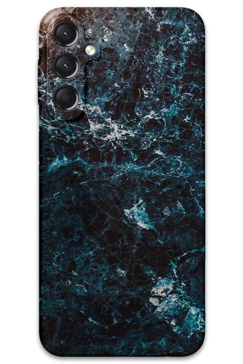 Galaxy A35 Uyumlu Mermer Desenli Telefon Kılıfı + Ekran Koruyucu - 5819