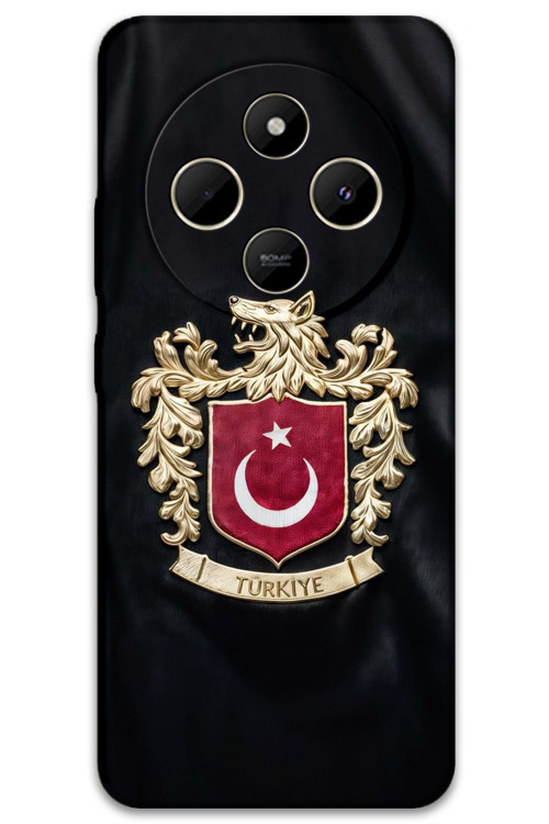 Xiaomi Redmi 14C Uyumlu Türk Desenli Telefon Kılıfı + Ekran Koruyucu - 5855