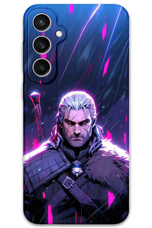 Galaxy S25 Uyumlu Geralt Desenli Telefon Kılıfı + Ekran Koruyucu - 5826