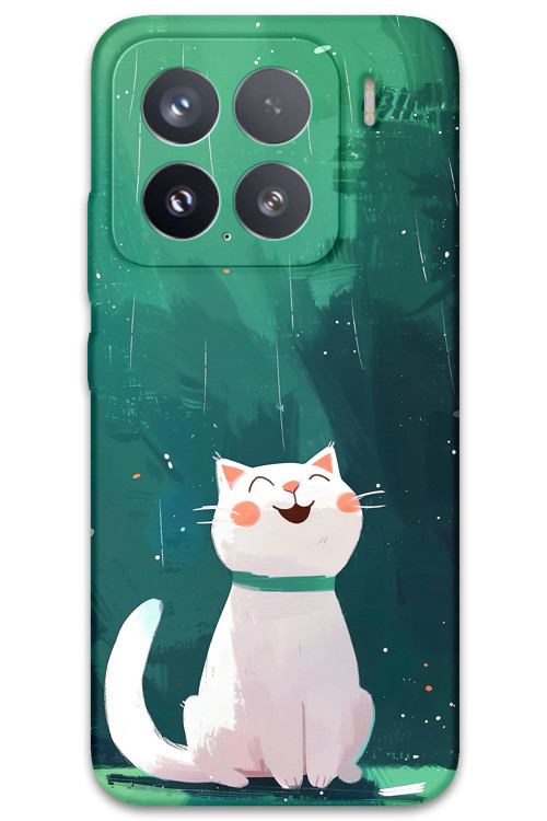Xiaomi Mi 15 Pro Uyumlu Kedi Desenli Telefon Kılıfı + Ekran Koruyucu - 5781