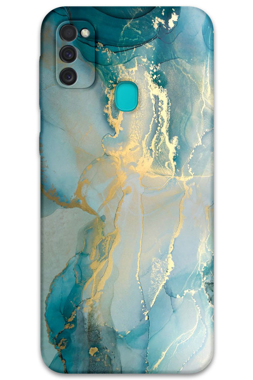 Galaxy M30S Uyumlu Çiçek Desenli Telefon Kılıfı + Ekran Koruyucu - 5799