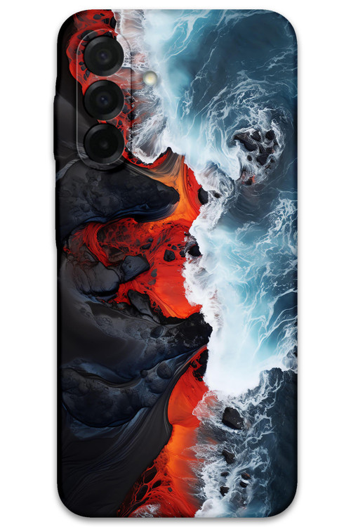 Galaxy A36 Uyumlu Mermer Desenli Telefon Kılıfı + Ekran Koruyucu - 5811