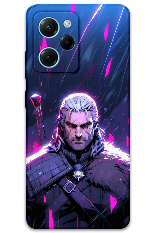 Poco X5 Pro Uyumlu Geralt Desenli Telefon Kılıfı + Ekran Koruyucu - 5826